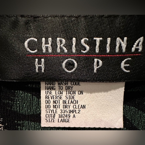 Vtg Christina Hope Sweater Animal Print + Leaves Metallic Accent Faux Fur Collar - Picture 2 of 4